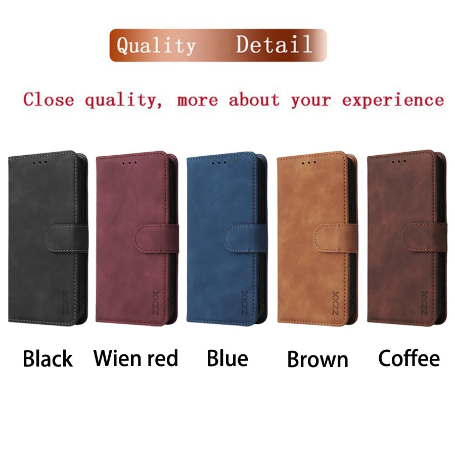 Brand ZZXX Leather Wallet Phone Case For iPhone 16e 16 Pro Max  Plus Flip Card