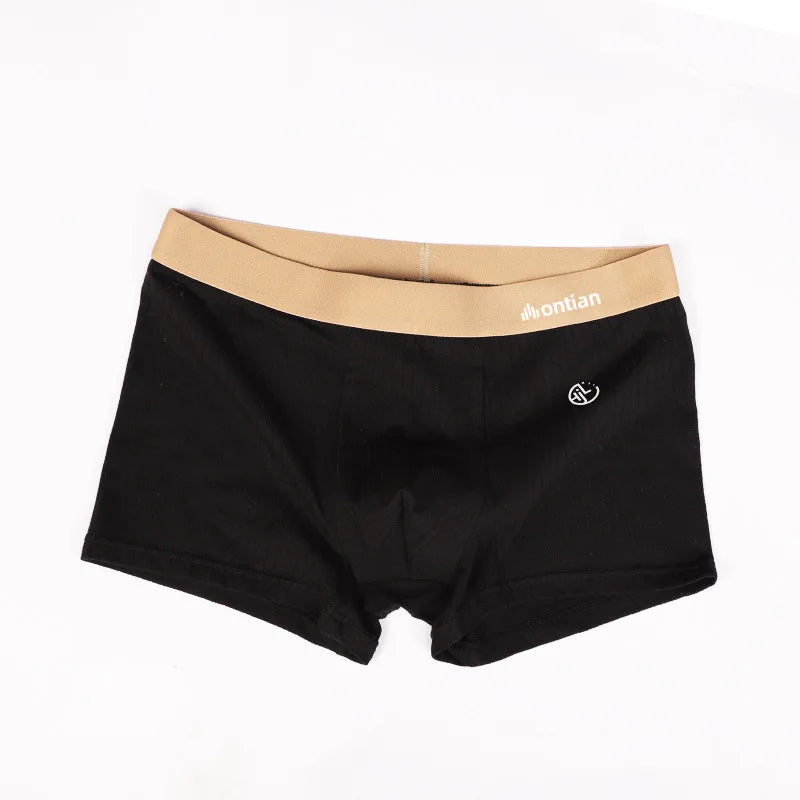 Cotton Breathable Boxer Shorts for Men with U Pouch