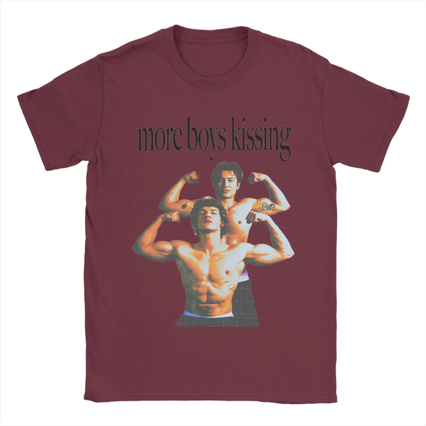 Mens T Shirt More Boy Kissing T-Shirts Hip Hop Heated Rivalry Beach Tee Shirt Y2K Basic Print Cotton Clothes Gift Idea