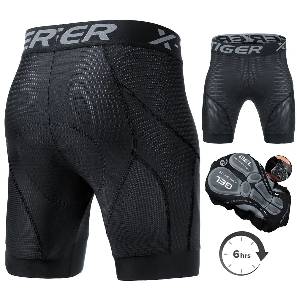5D Padded Cycling Underwear Shorts by X-TIGER