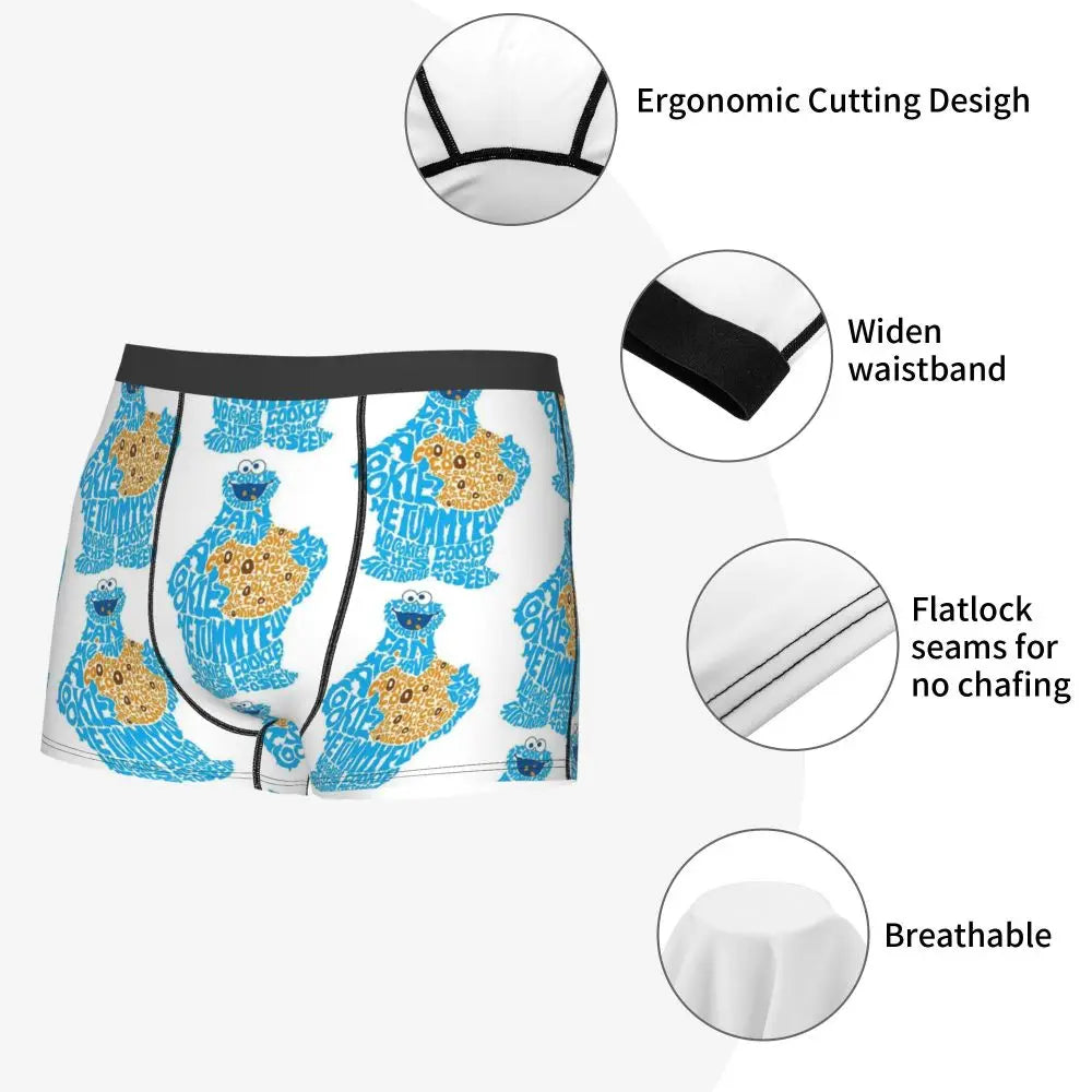 Cookie Monster Boxer Shorts by MINISO