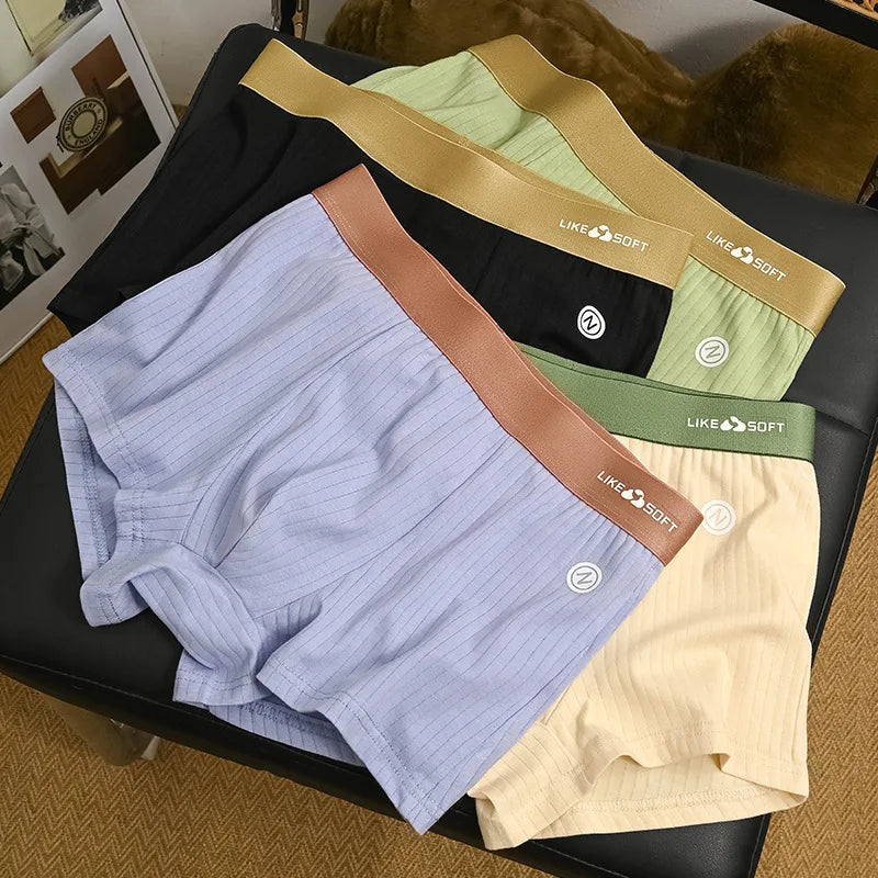 Men's Striped Boxer Shorts Underwear 5 Pcs Set
