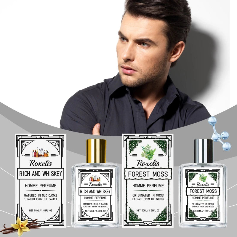 Charismatic Men's Eau De Cologne with Whiskey Fragrance 50ml