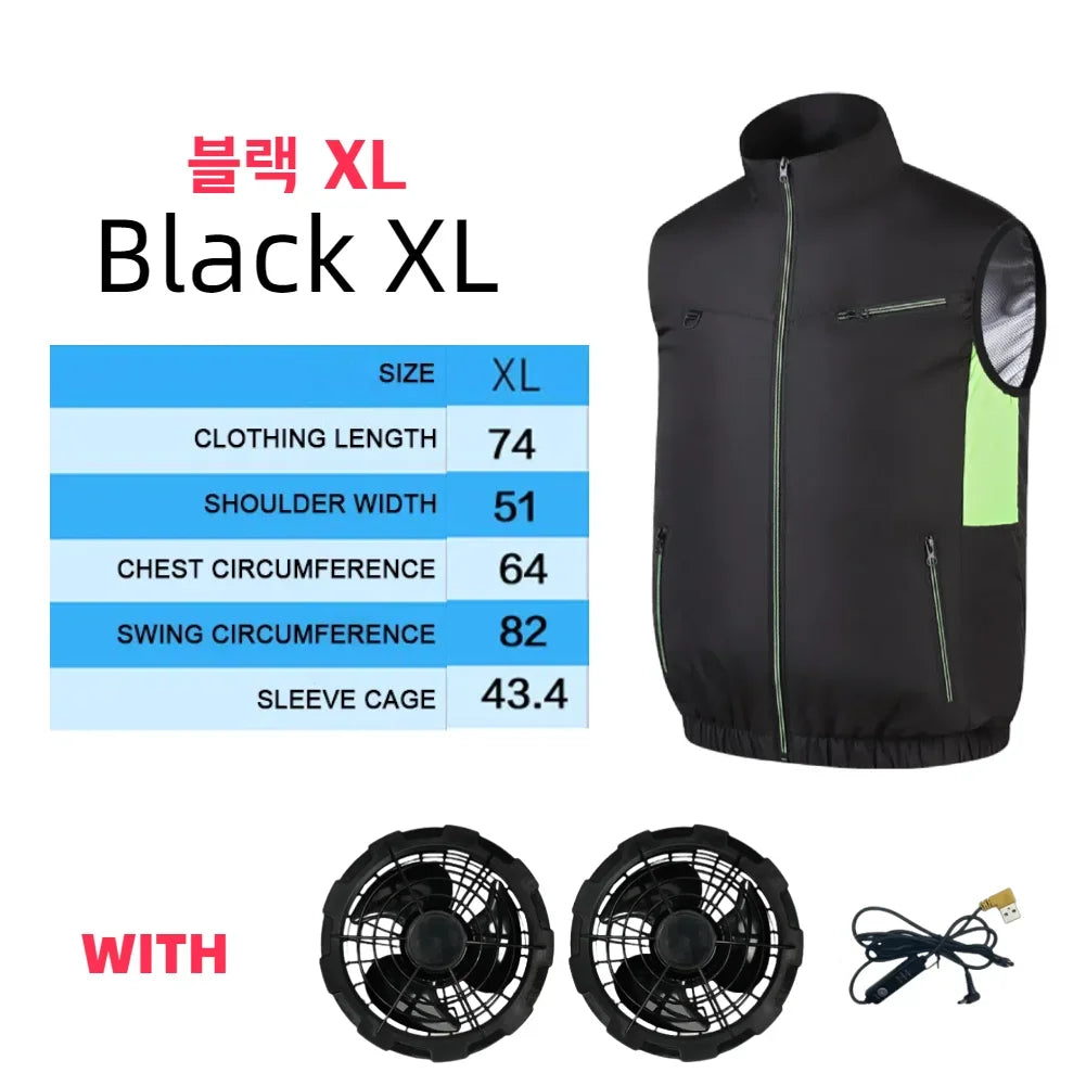 Cooling Vest Ice Fan Vest for Hot Weather Work