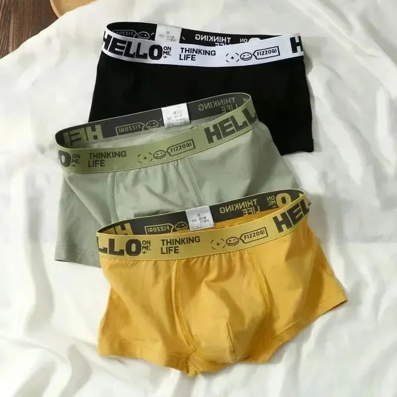 Men's Cotton Boxer Shorts Comfortable Breathable Underwear