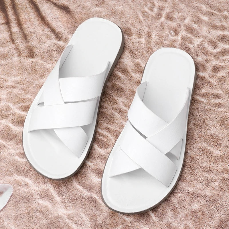 Men's Casual Summer Slides Lightweight Beach Slippers