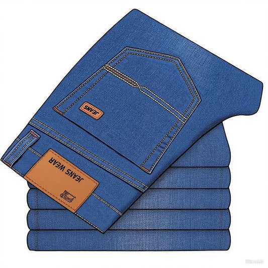 Men's Slim Fit Denim Jeans in Black and Blue