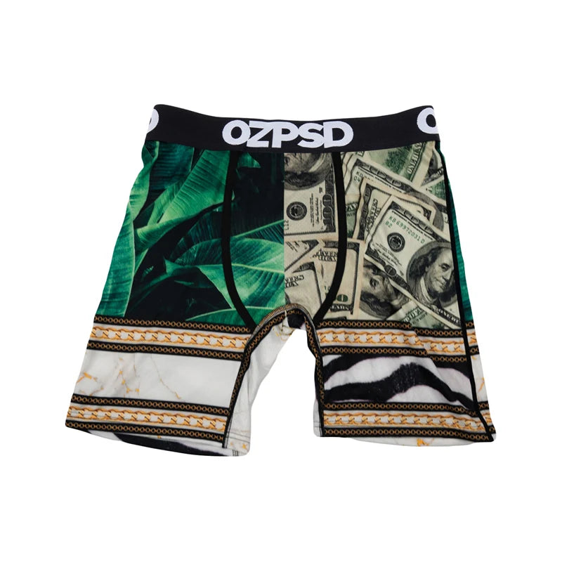 OZPSD Brand 1Pcs Men Underwear Boxers Breathable Swimming Sexy Man Underpants S-2XL Men's