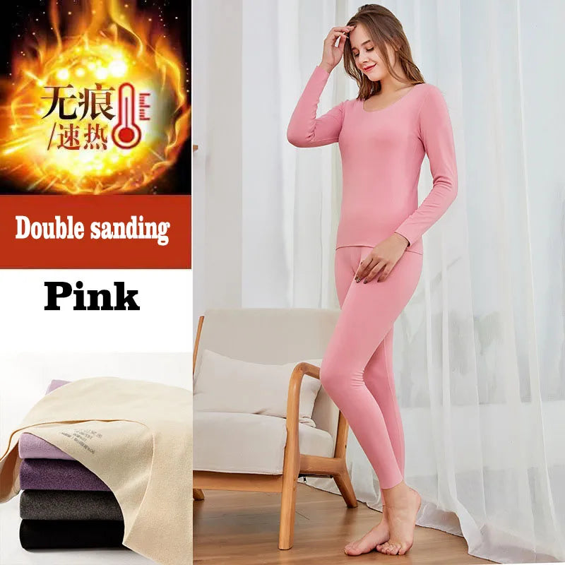 Thermal Underwear for Women + Men - 2 Pack Sets Ultra Soft Long Pajama