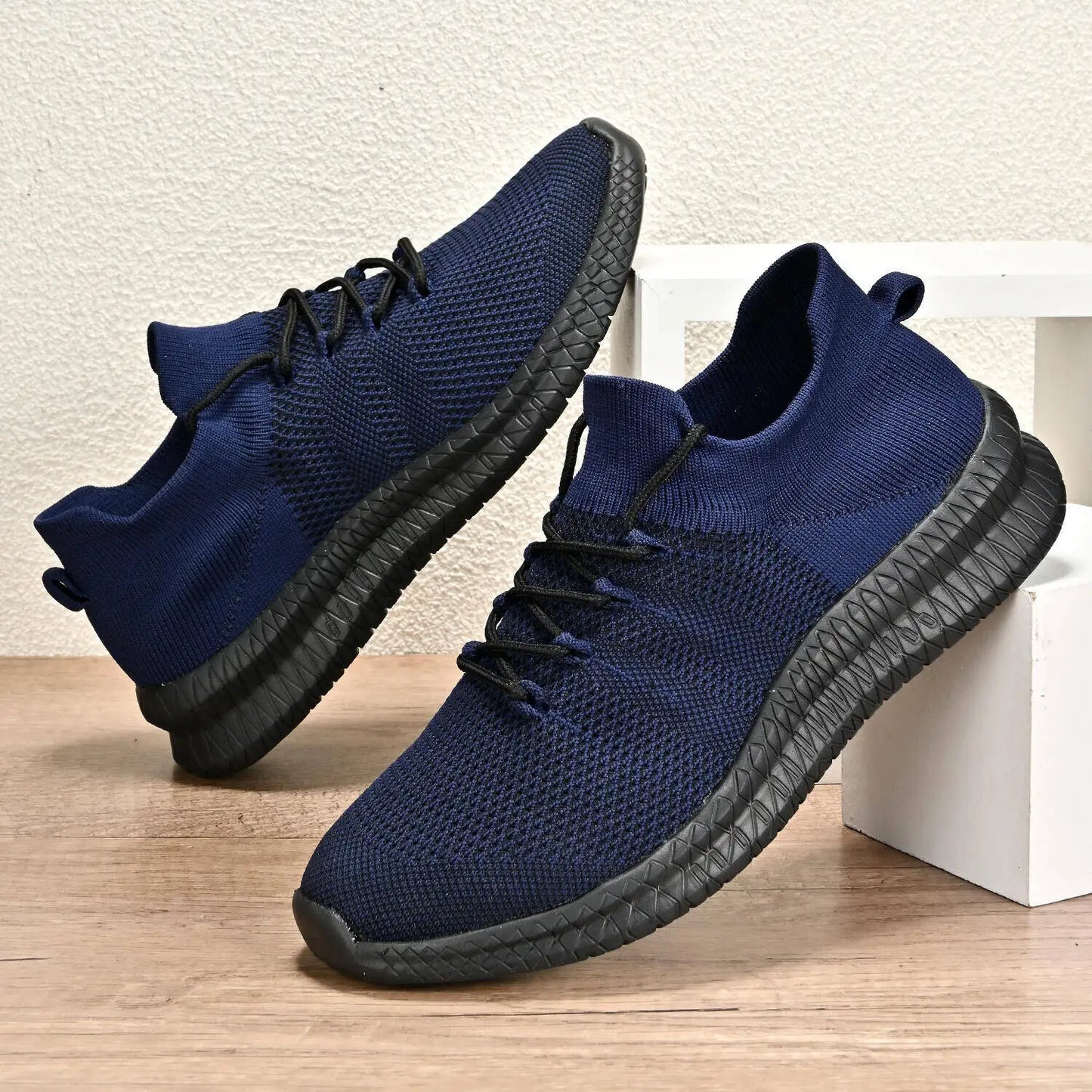 Men's Slip-On Sneakers Breathable Soft Sole Casual Shoes