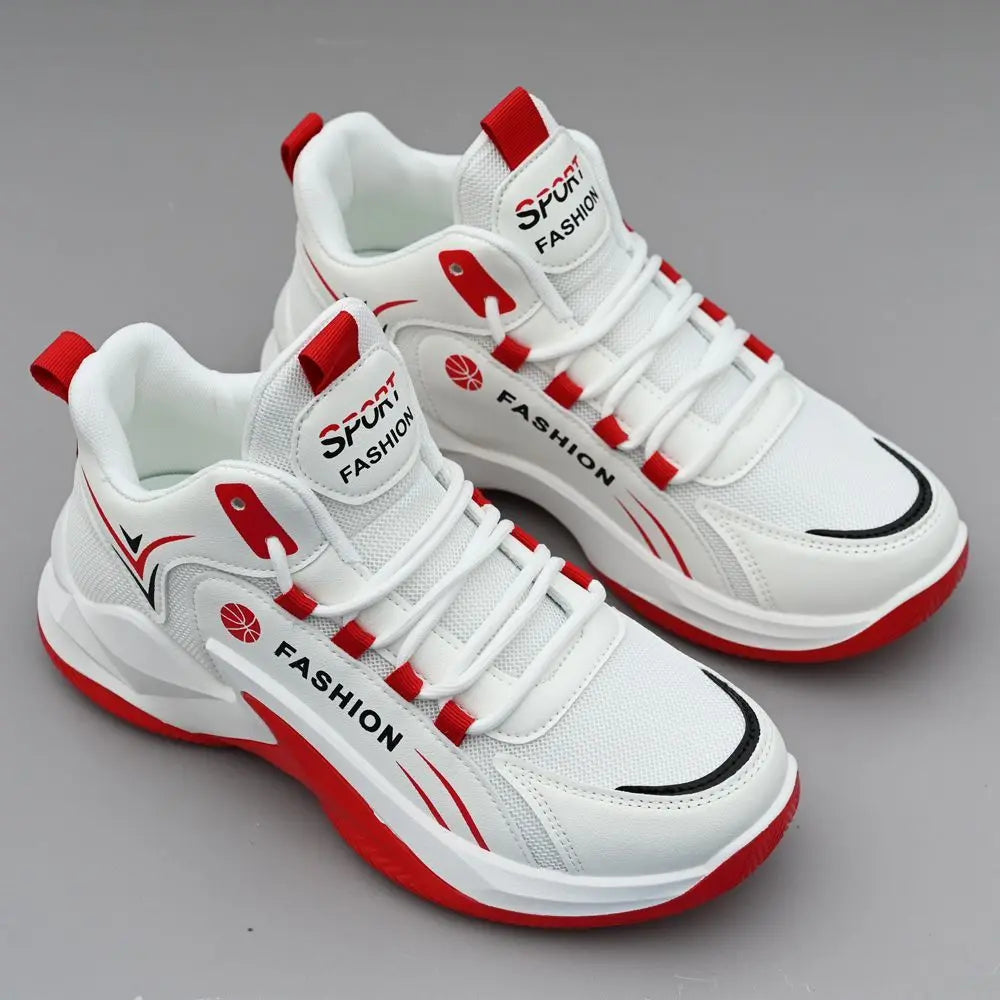Men's High-Top Basketball Sneakers Breathable Sport Shoes