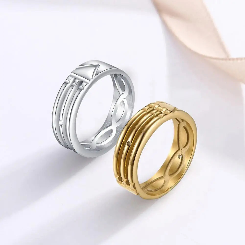 Men Fashion Ring Alloy Male Finger Ring Gift