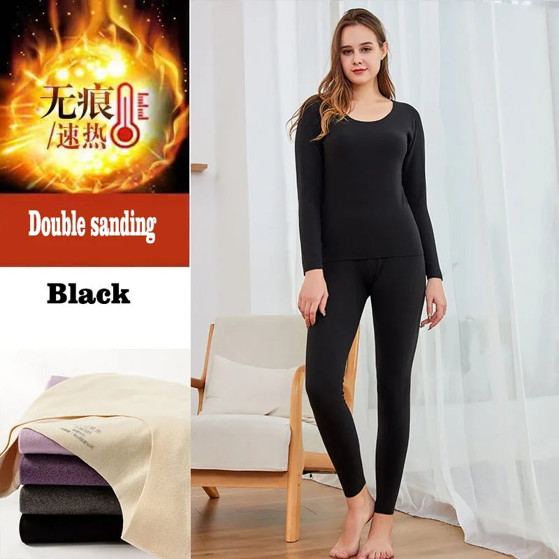 Thermal Underwear for Women + Men - 2 Pack Sets Ultra Soft Long Pajama