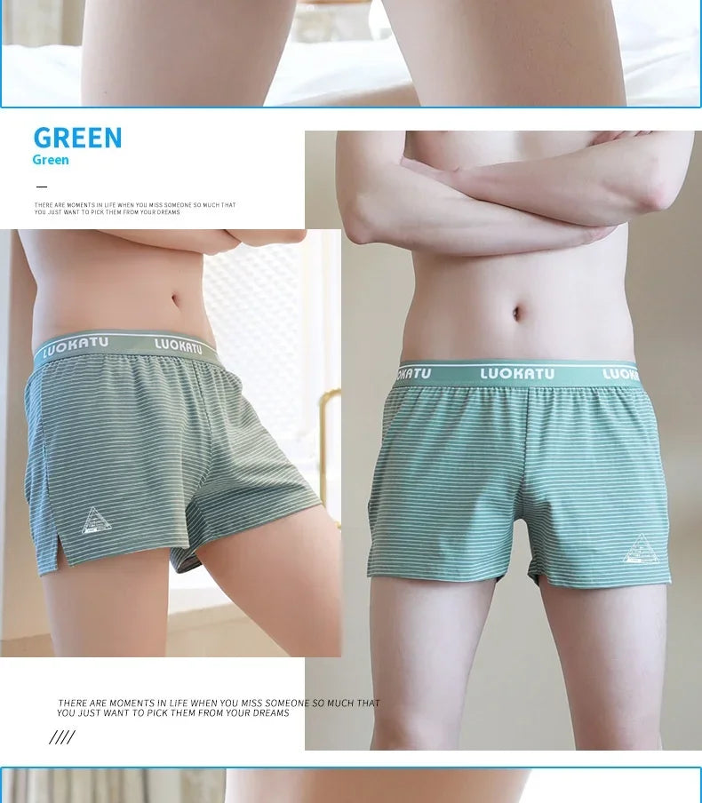 Men's Cotton Boxer Shorts Comfortable Summer Wear