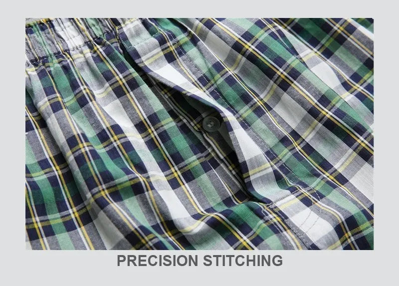 Cotton Classic Checkered Boxer Shorts by FARDLY