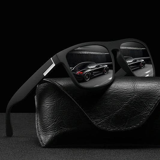 Fashion Vintage Square Sunglasses Men Women Fishing Driving Man Luxury Brand Designer Sun Glasses Anti-Glare Retro Eyewear UV400