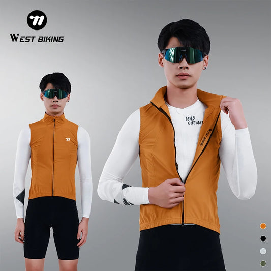 West Biking Men's Cycling Vest Windbreaker Lightweight