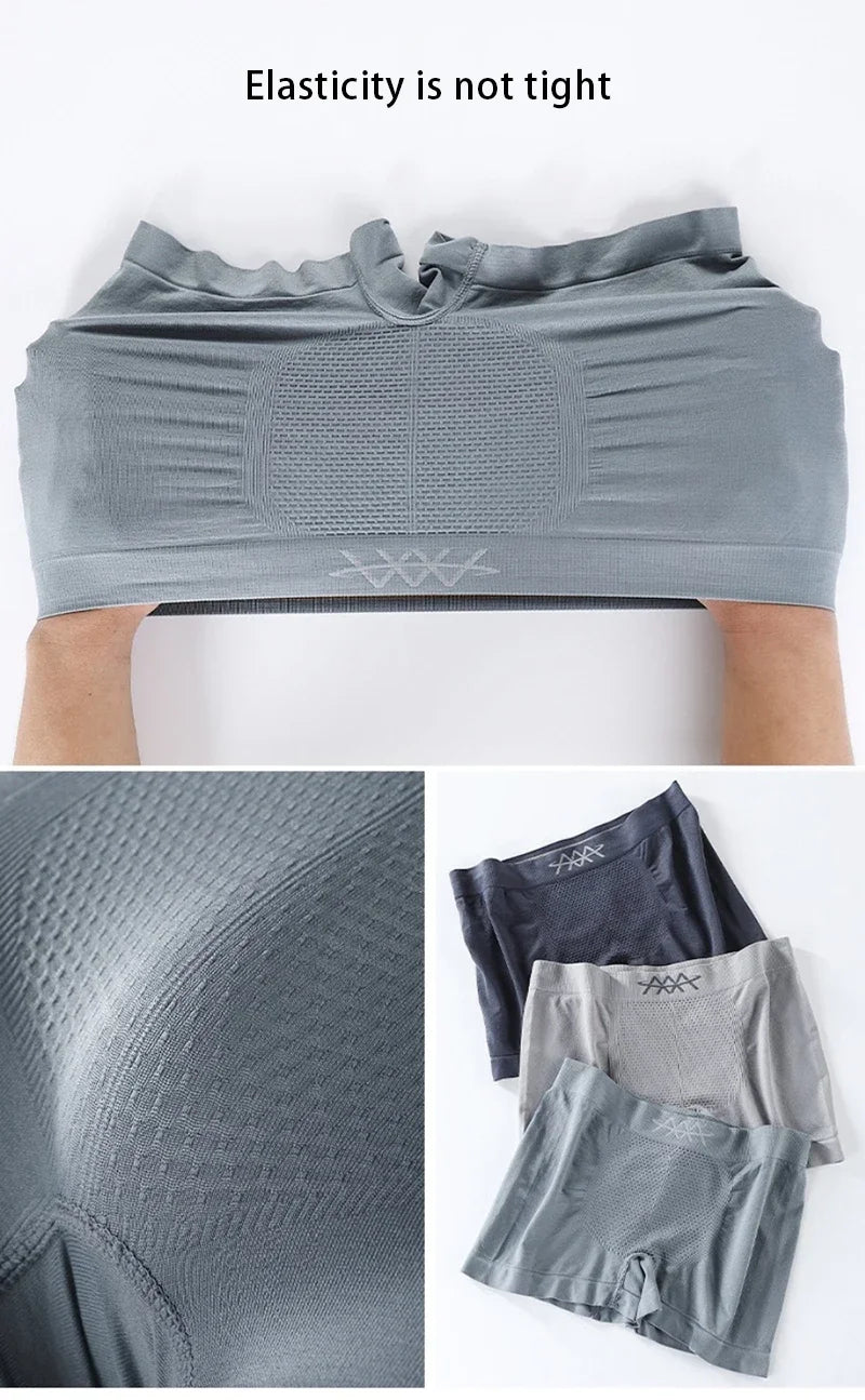 High Elasticity Seamless Men Boxers Honeycomb