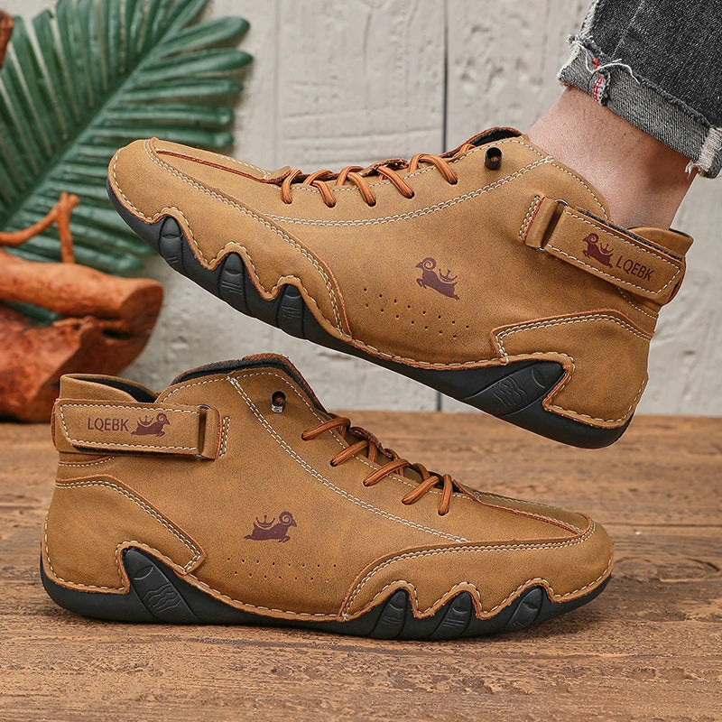 Men's High Top Ankle Boots Breathable Casual Shoes