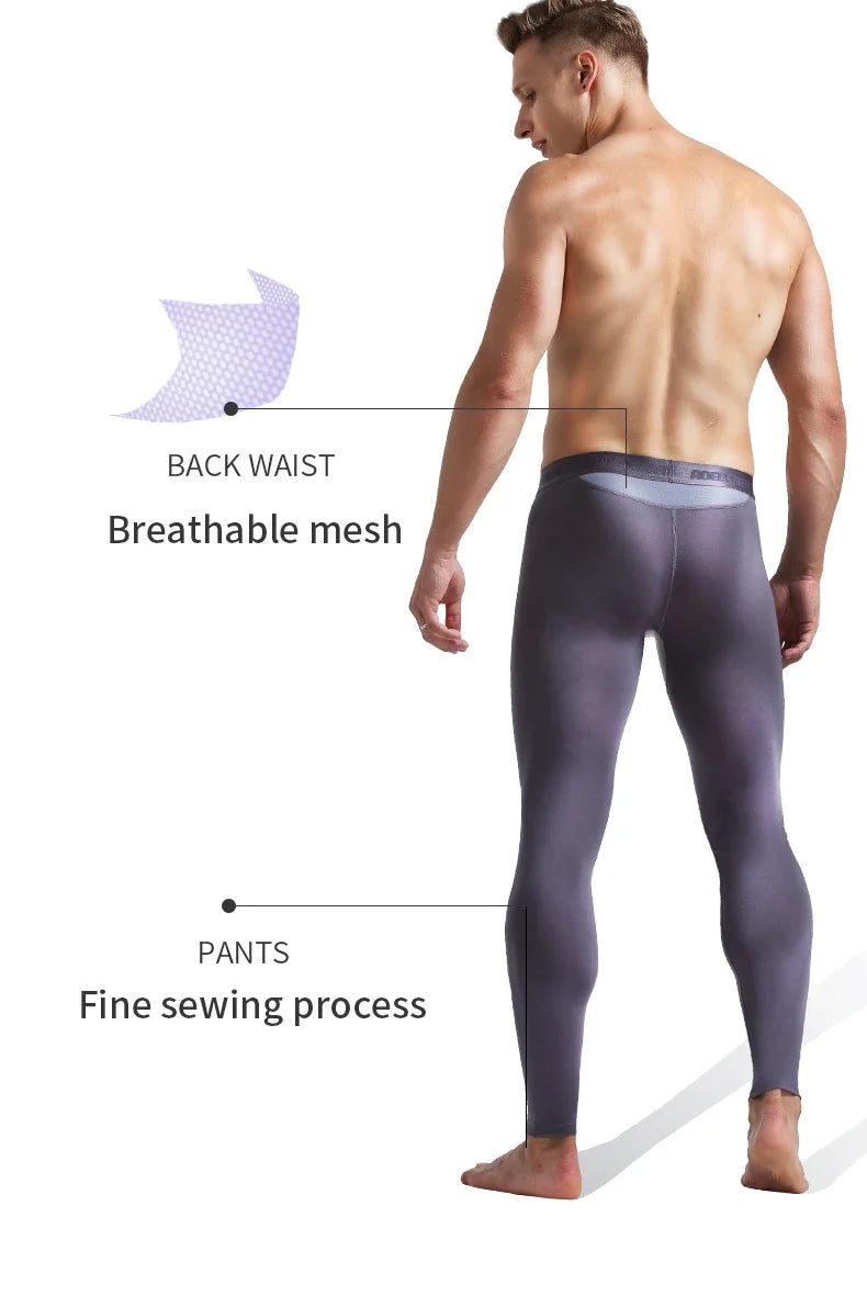 Thin Cotton Long Johns Men's Thermal Underwear