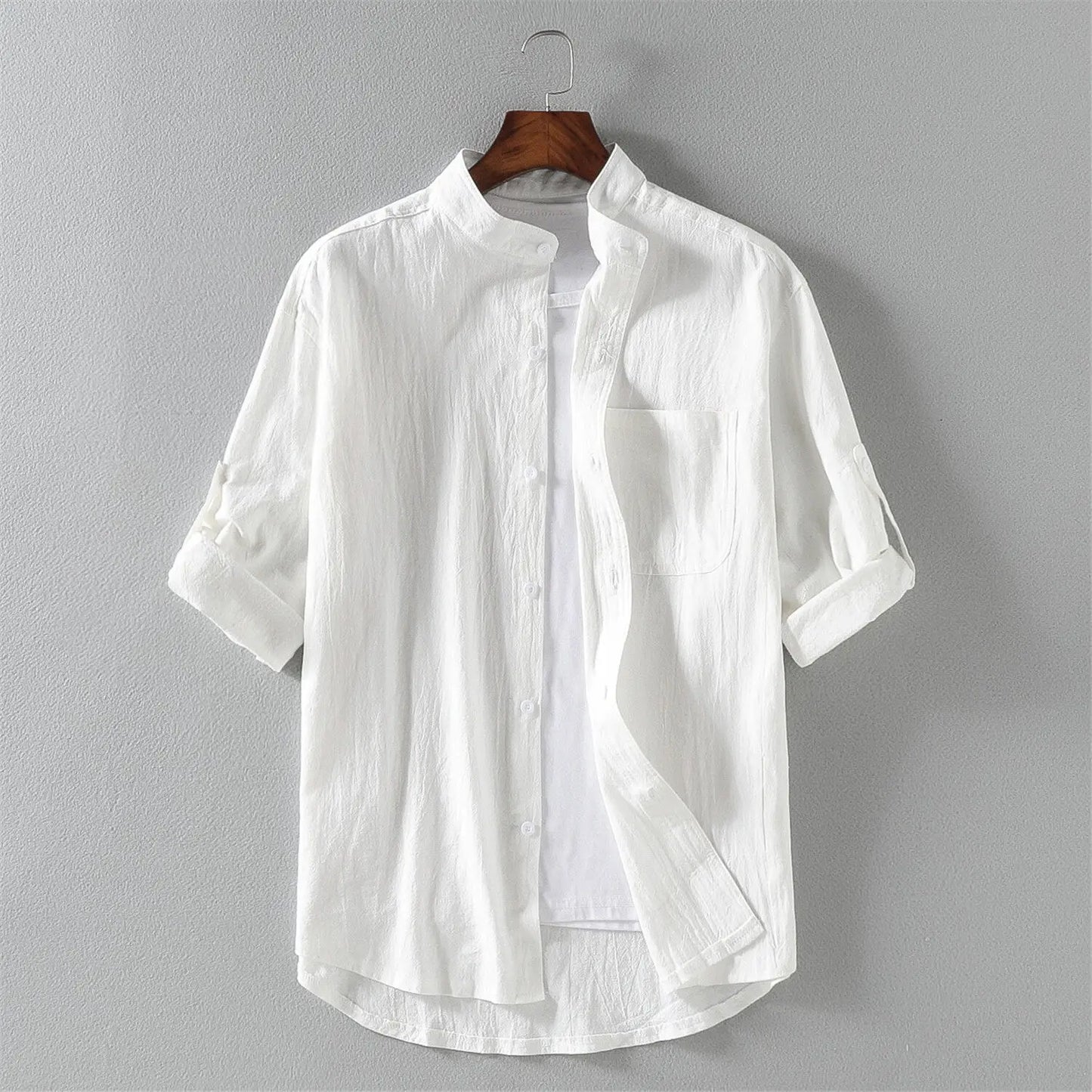 LEGIBLE Casual Short Sleeve Shirts for Men 4XL 5XL