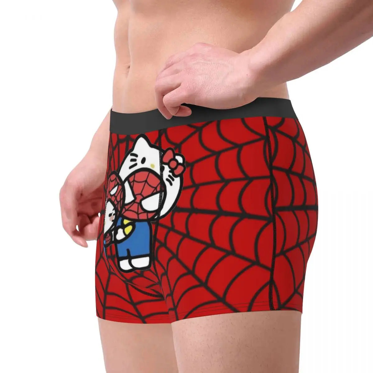 Hello Kitty Spiderman Men's Boxer Shorts