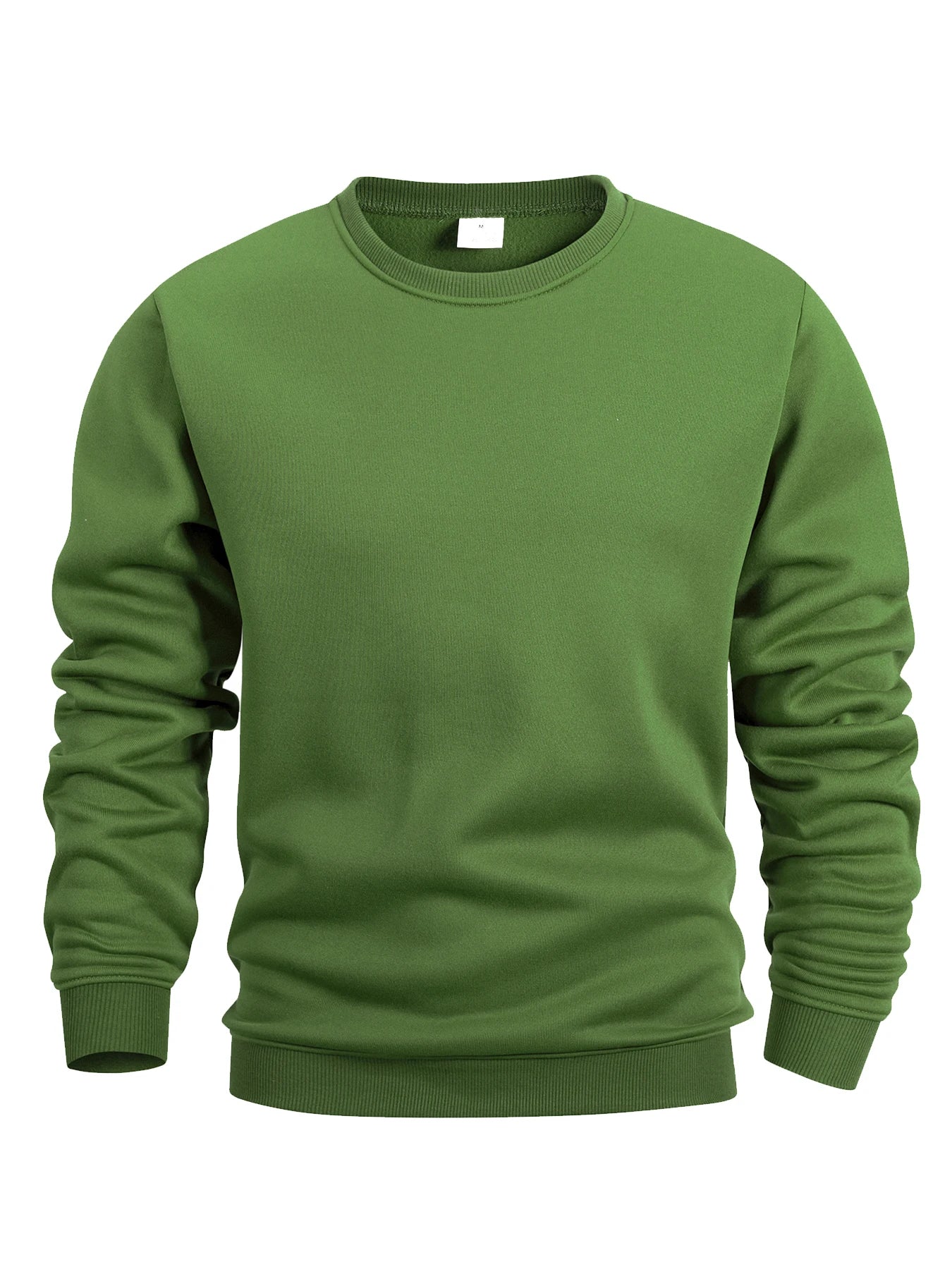 Men's Crew Neck Sweatshirts in Solid Color Man Sportswear
