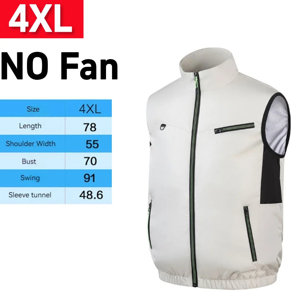 Cooling Vest Breathable Fan Vest Sleeveless Workwear