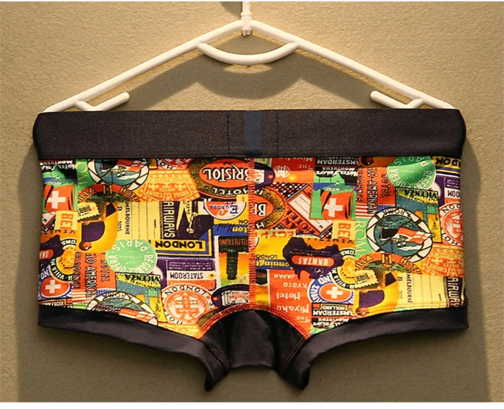 Men's Cotton Boxer Shorts with U Pouch