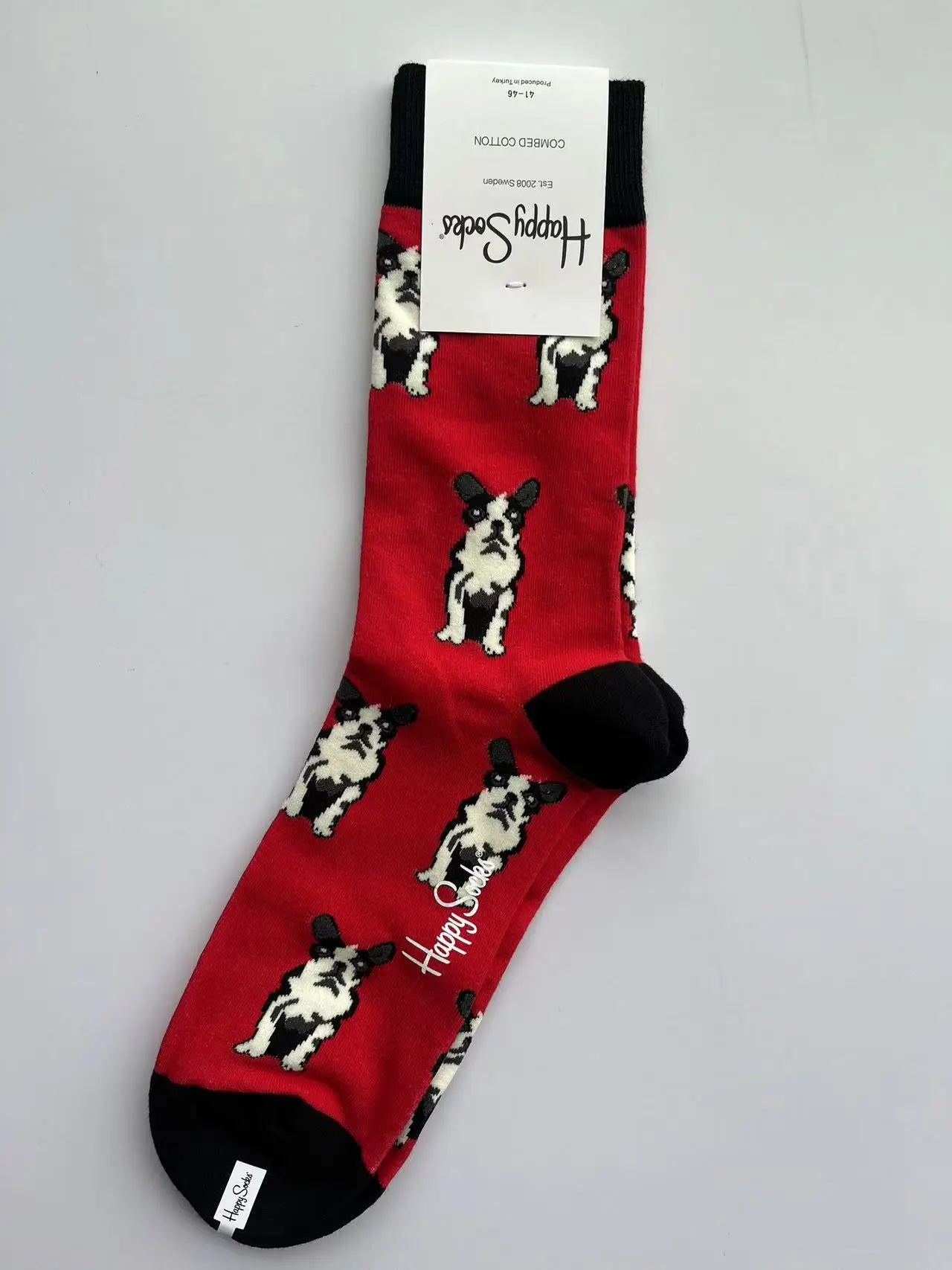 Men's Graphic Print Fun Happy Socks Casual Crew Dress Socks 41-46