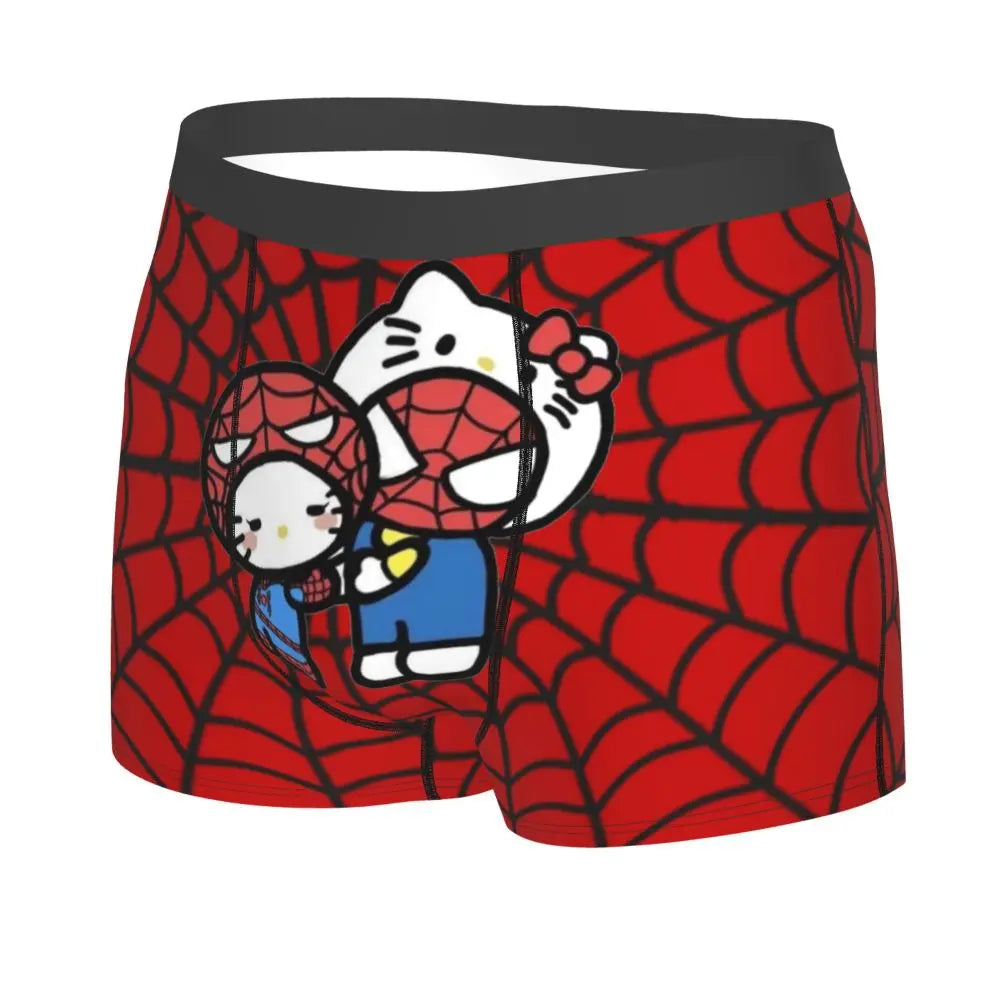 Hello Kitty Spiderman Men's Boxer Shorts