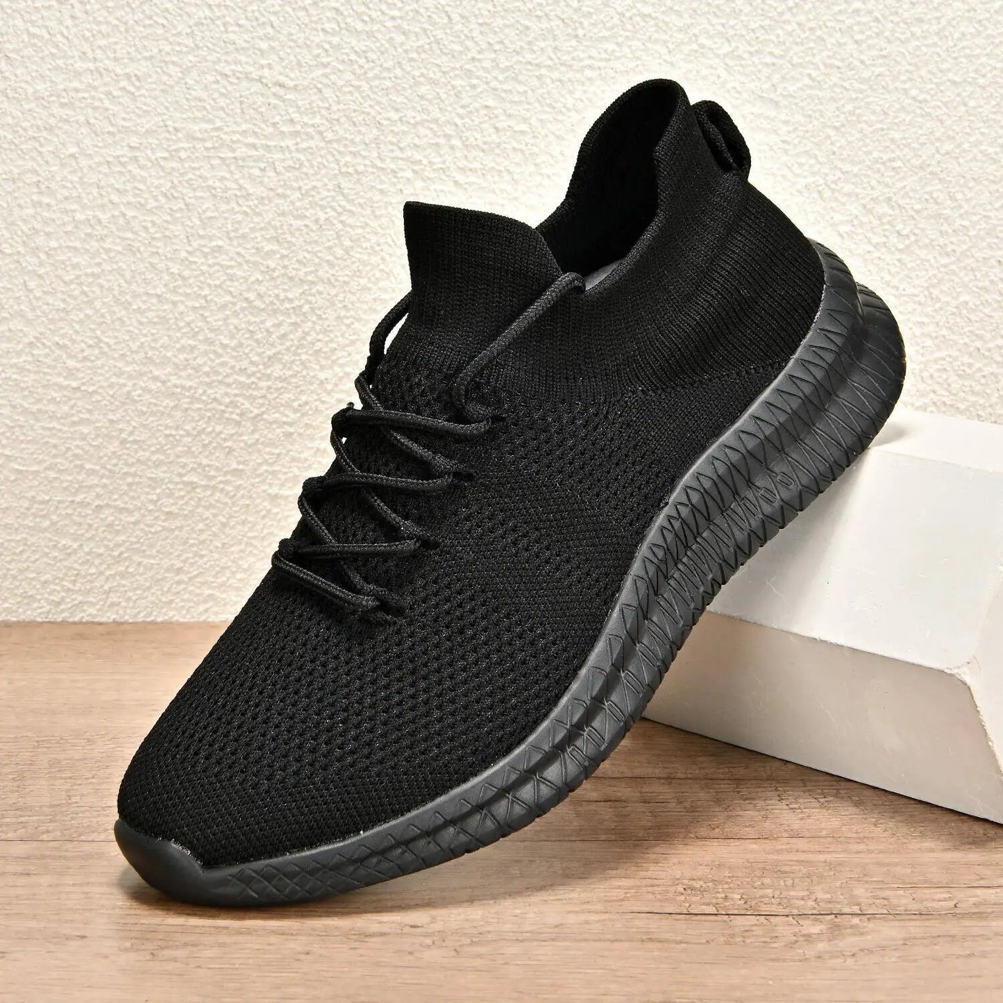 Men's Slip-On Sneakers Breathable Soft Sole Casual Shoes