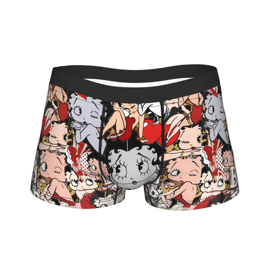 Men's Boxer Shorts in Cartoon Boops Design