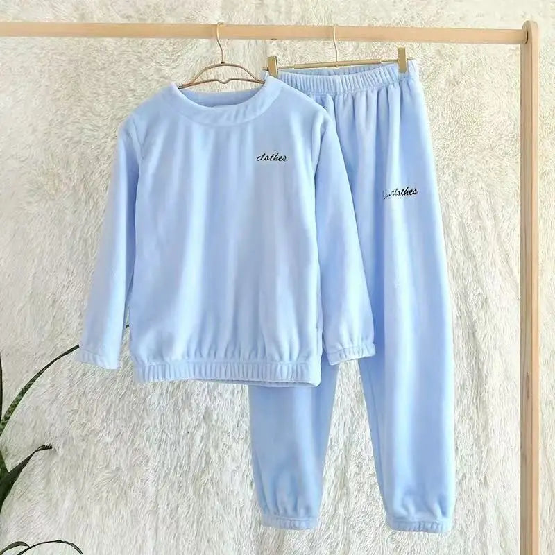 2026 Men's Sleepwear Warm Coral Velvet and Thick Velvet Autumn and Winter Warmth and Leisure Loose Flannel Home Clothes for Men