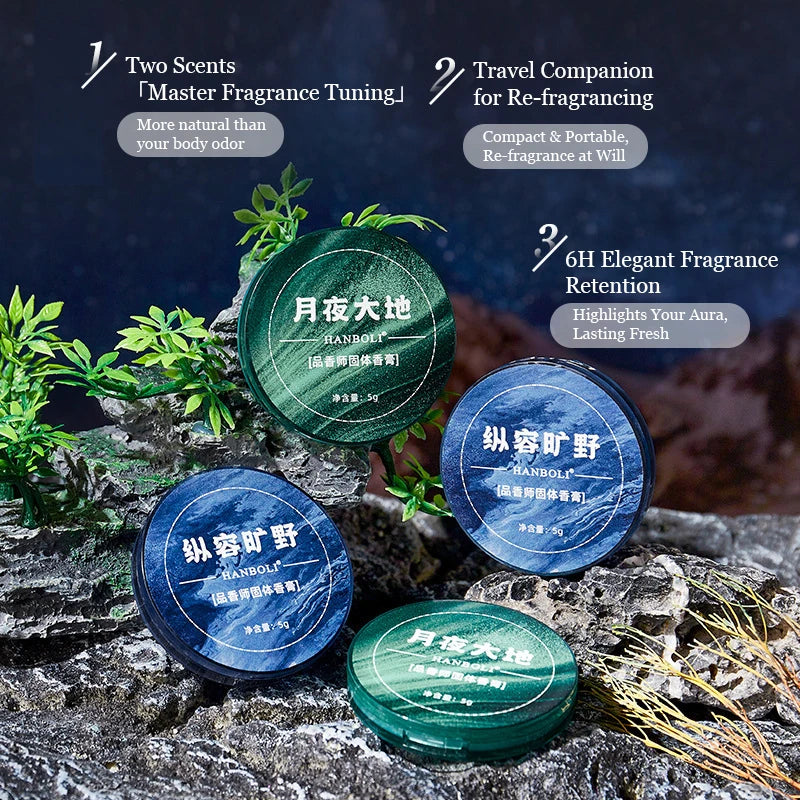 Solid Cologne for Men with Vanilla Scent