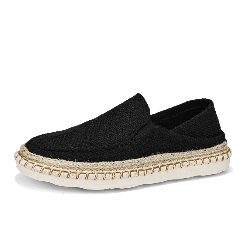 Men's Comfortable Canvas Slip-On Loafers for Daily Wear