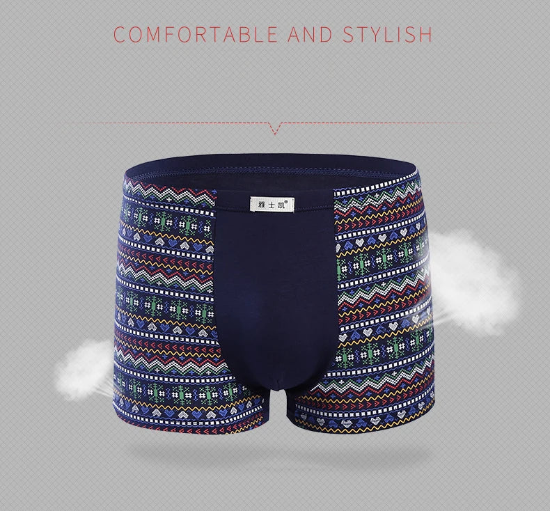 Bamboo Fiber Boxer Shorts for Men L-5XL