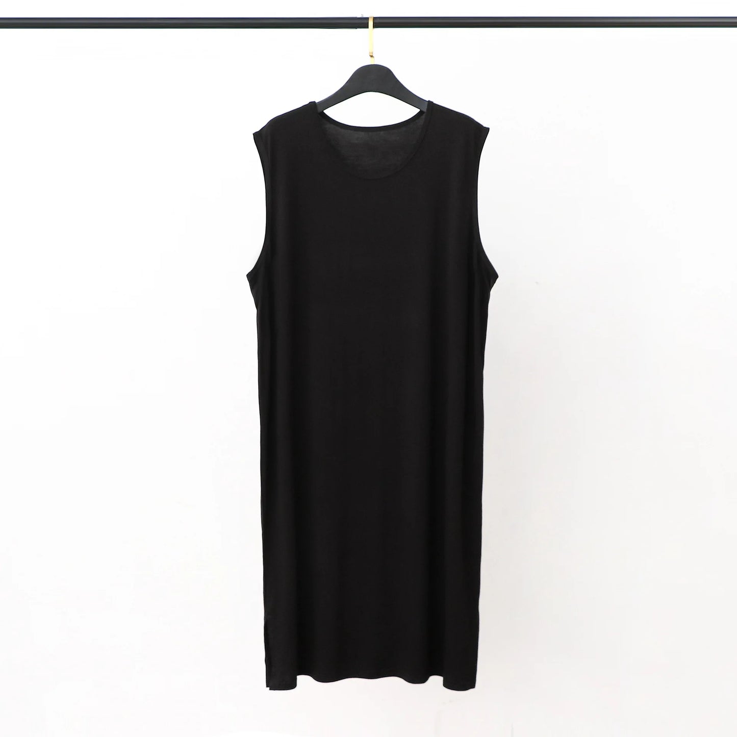 Men's Modal O-Neck Robe in Black, Blue, Gray