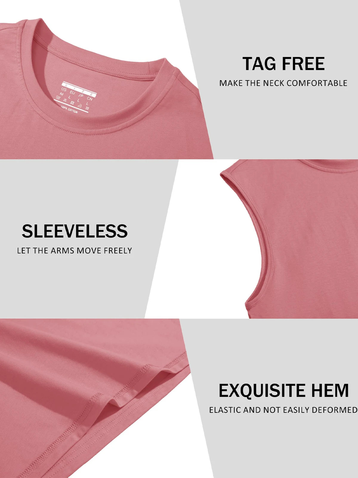 MAGCOMSEN Men's Cotton Sports Tank Top for Summer