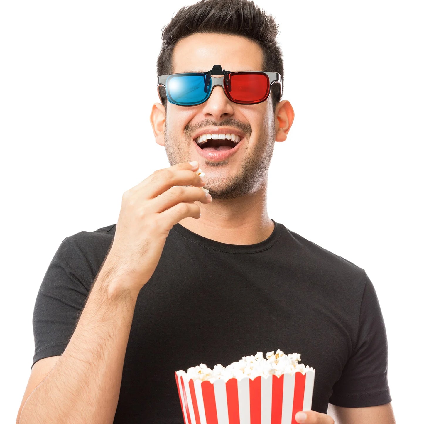 New 3D Red Blue Glasses Clip Myopia Friendly