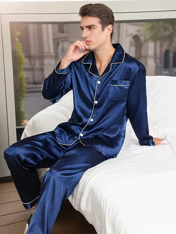 Men's Microfiber Pajama Set for Comfortable Sleep