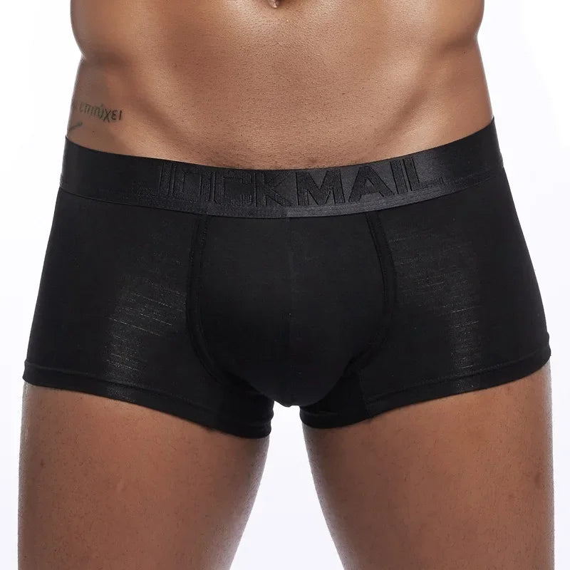 Mens Modal Boxer Shorts with Elastic Waist