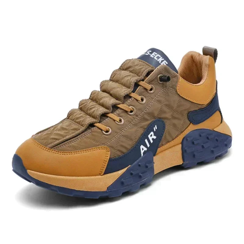 Thick Sole Men's Sneakers Lace Up Outdoor Running Shoes