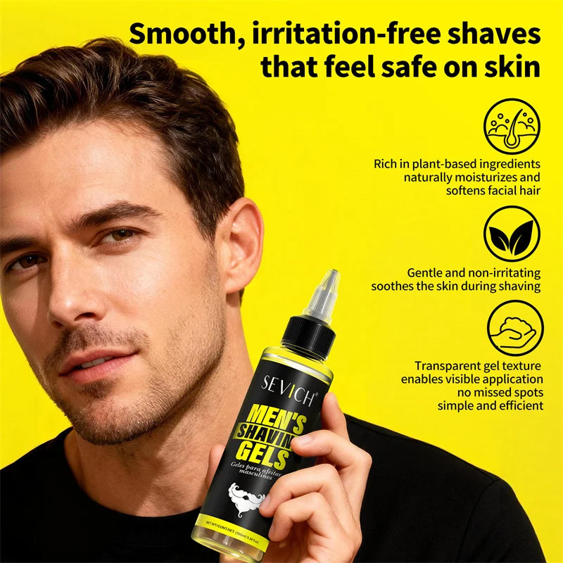 Men Shaving Gel 100ml Non-irritating Beard Care