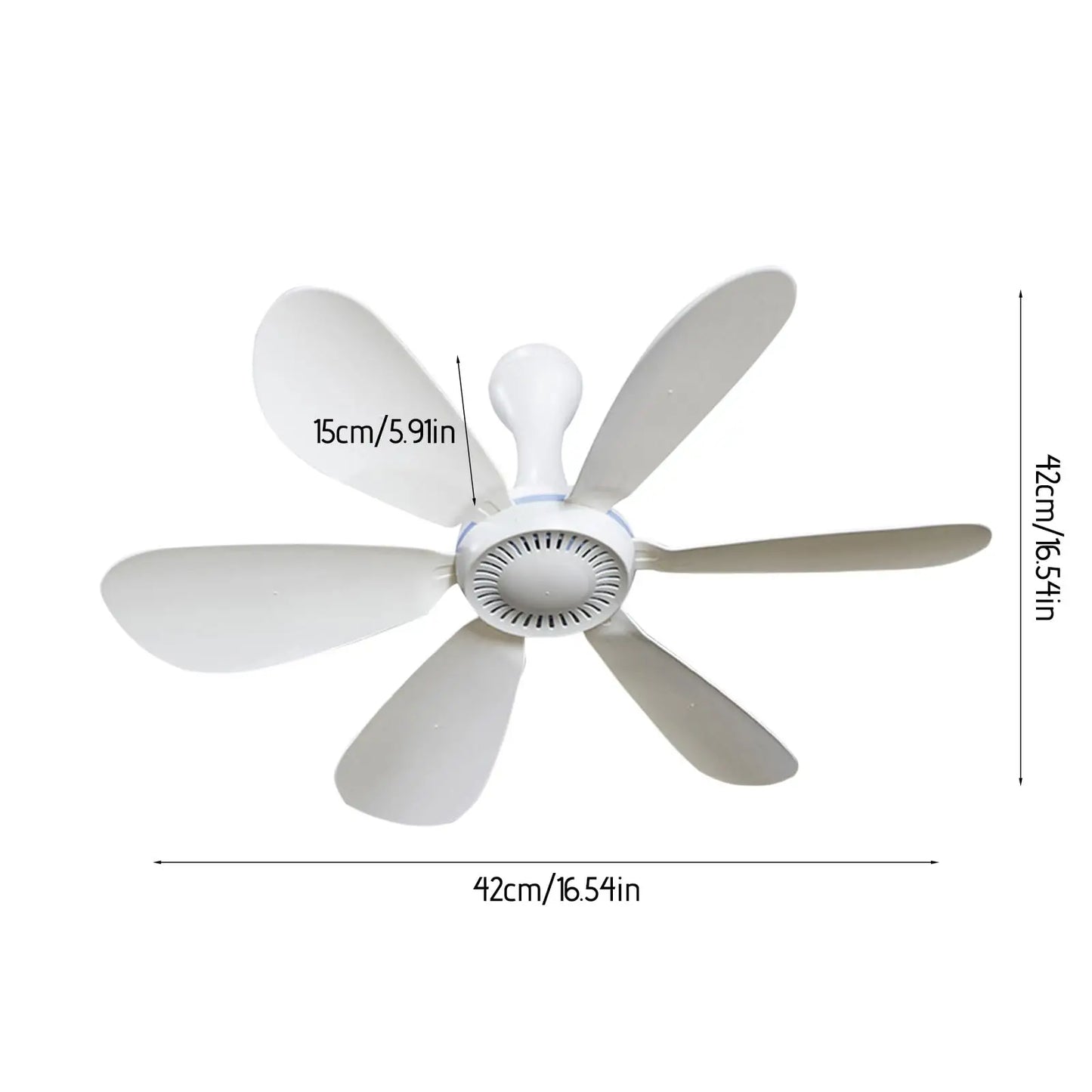 XIAOTREE USB Ceiling Fan Portable 5V Air Circulator