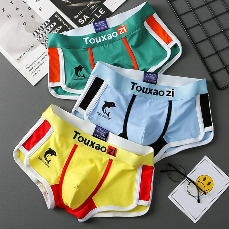 Men's Cotton Boxer Shorts Breathable Printed Underwear