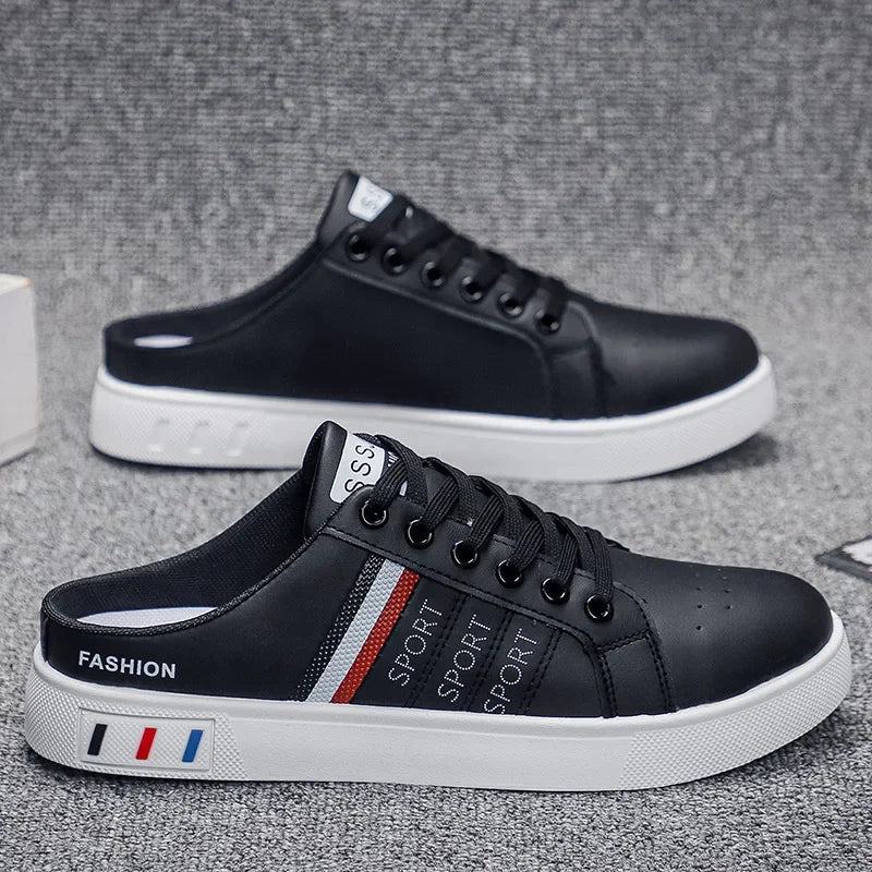 Summer Men Casual Shoes Comfortable Half Slippers Fashion Flat Sneakers