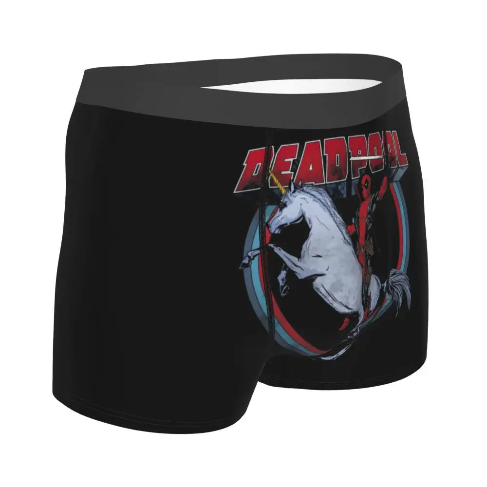 Deadpool Boxer Shorts for Men - Lycra Polyester Blend