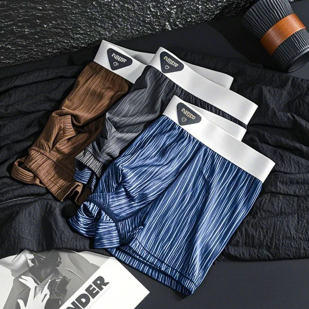 Men's Boxer Briefs Moisture-Wicking Polyester Spandex