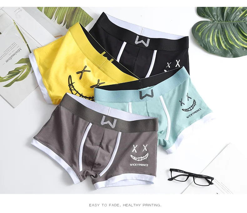 Men's Cotton Boxer Shorts 3pcs Set